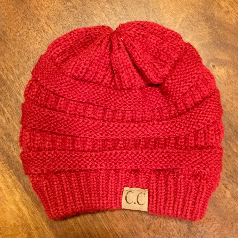 Red CC Beanie